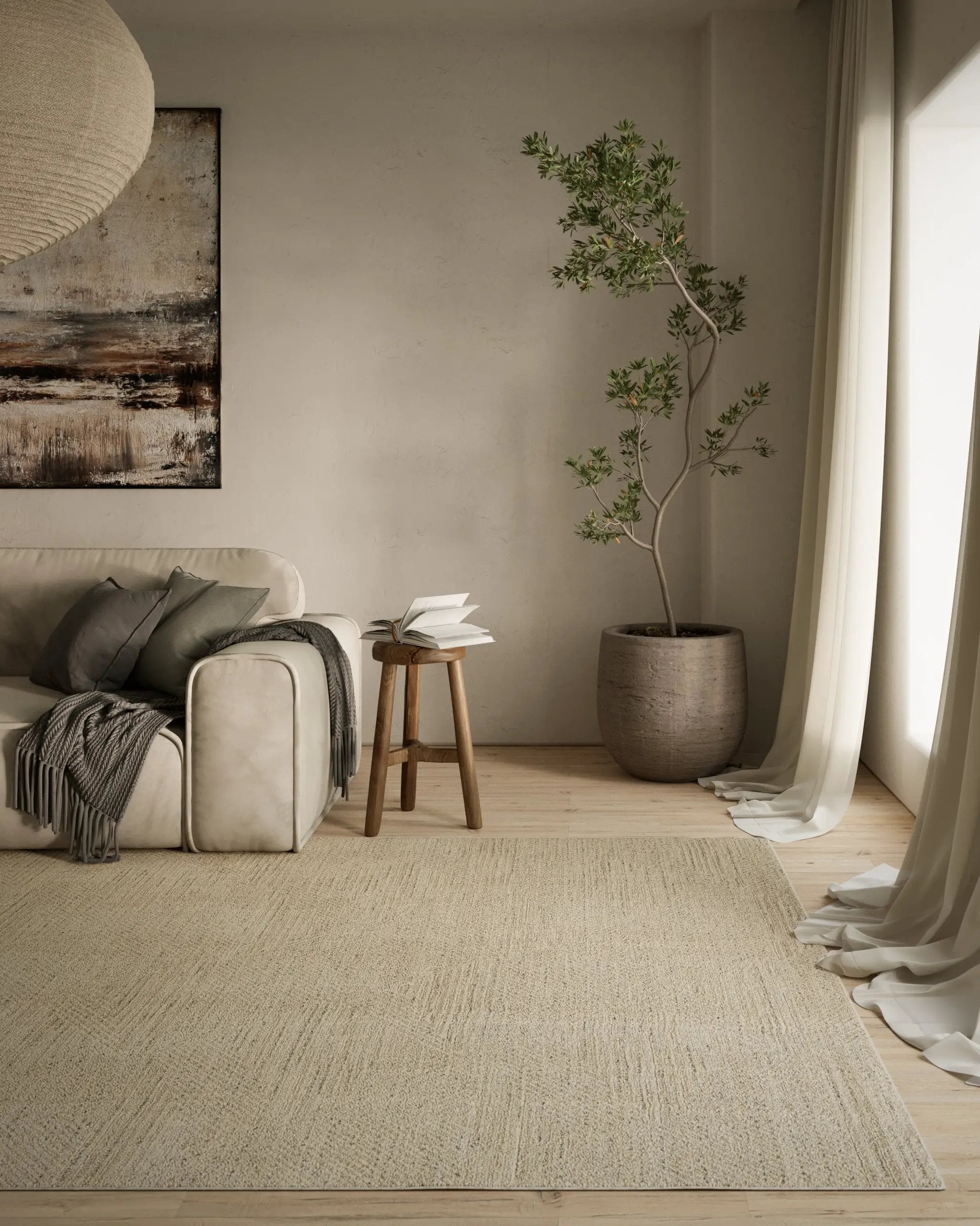 Wren WRE-5 Ivory Area Rug by Momeni