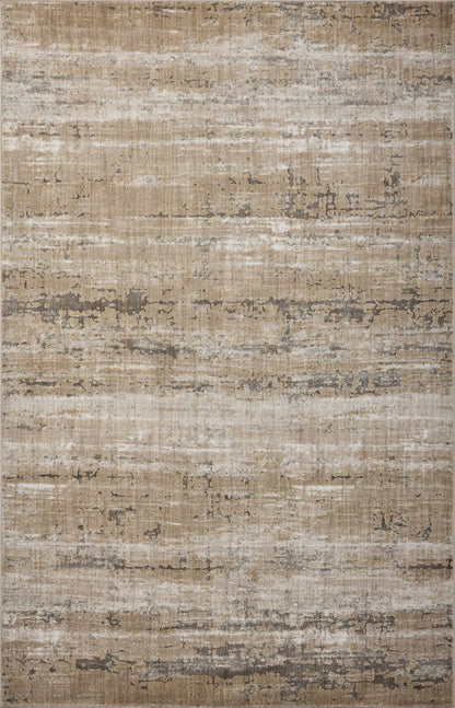 A power-loomed polypropylene and polyester area rug featuring distressed design and warm natural and refined ivory tones, the Wyatt WYA-02 Natural / Ivory Area Rug adds character to any room