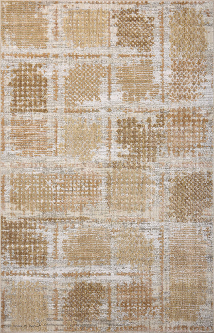 Expertly crafted as a power-loomed polypropylene and polyester area rug with distressed artistry, the Wyatt WYA-05 Adobe / Dove Area Rug captures adobe and gentle dove tones beautifully