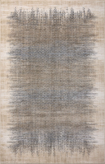 The Wyatt WYA-06 Stone / Beige Area Rug brings grounding stone and warm beige character and distressed flair to your home in a power-loomed polypropylene and polyester area rug