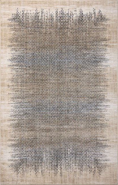 The Wyatt WYA-06 Stone / Beige Area Rug brings grounding stone and warm beige character and distressed flair to your home in a power-loomed polypropylene and polyester area rug