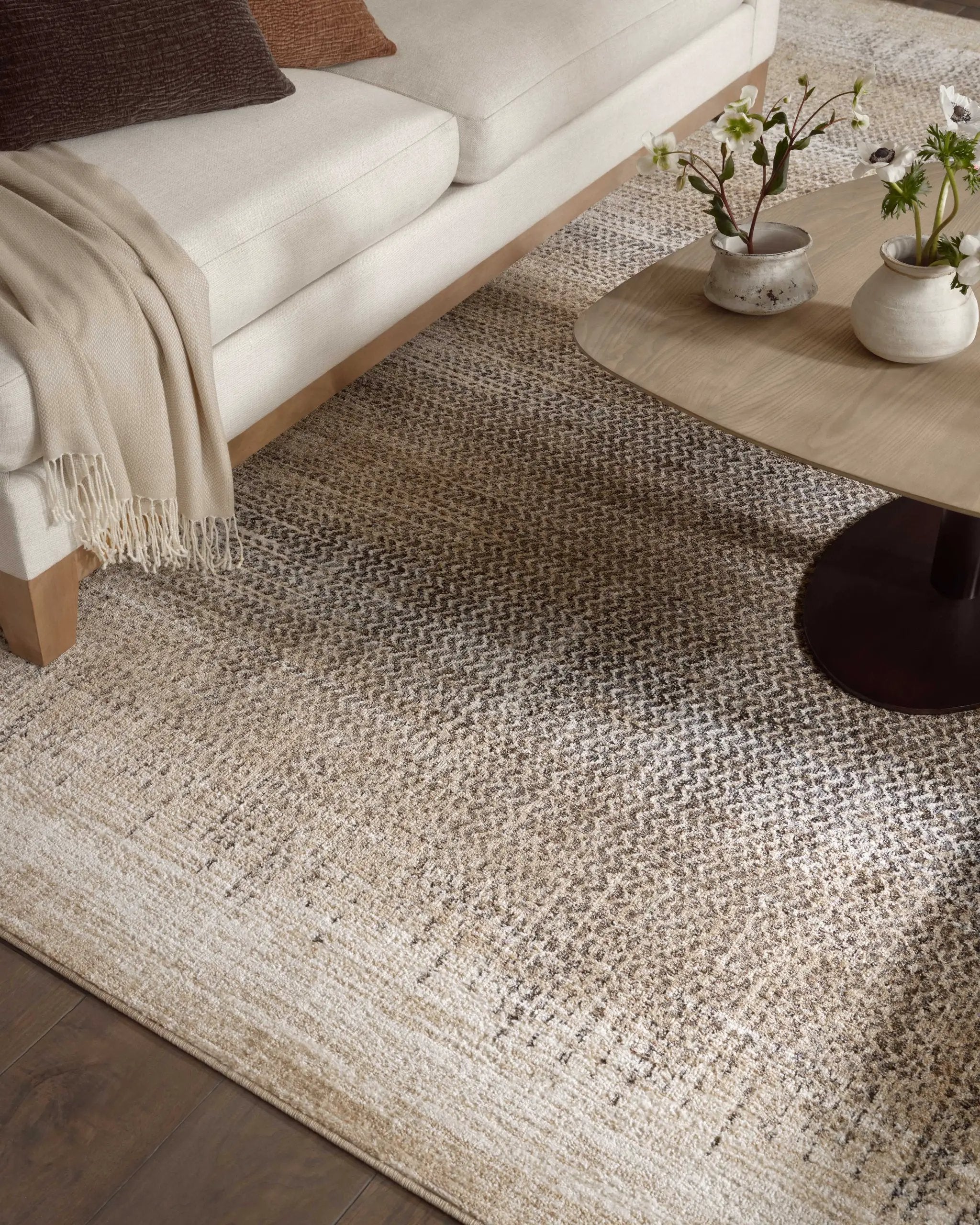 Wyatt WYA-06 Stone / Beige Area Rug by Loloi