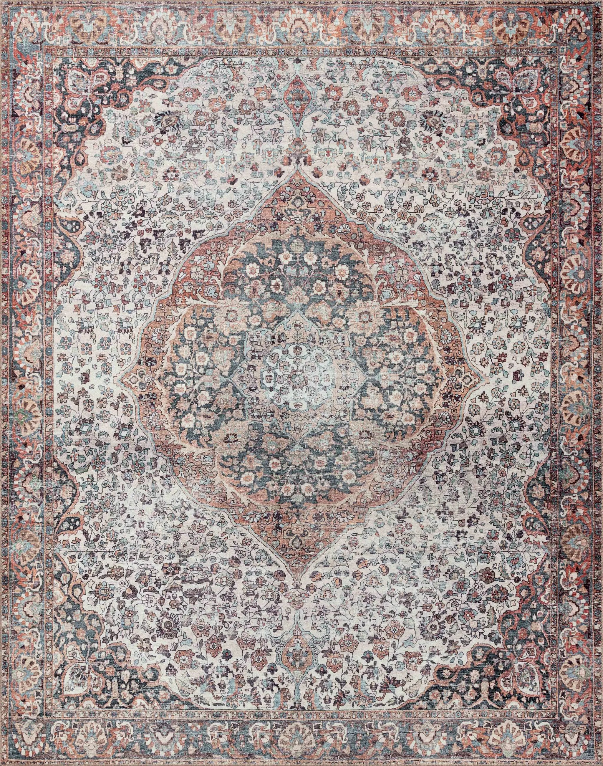 Wynter WYN-01 Red / Multi Area Rug by Loloi