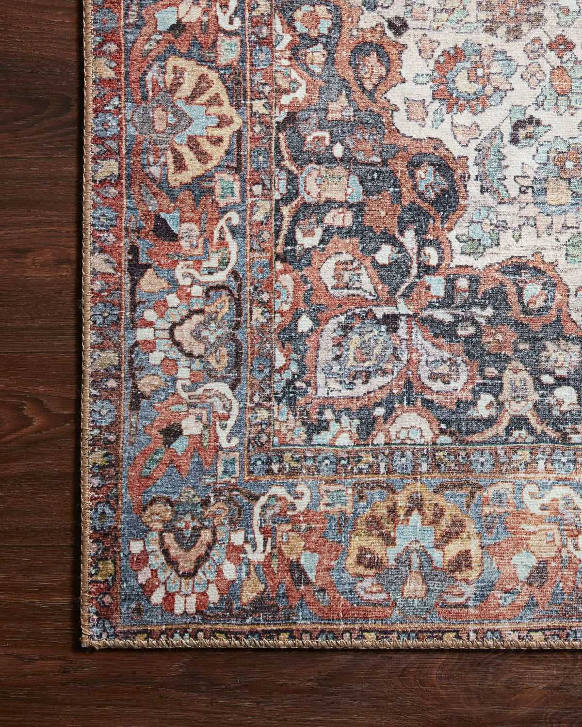 Wynter WYN-01 Red / Multi Area Rug by Loloi