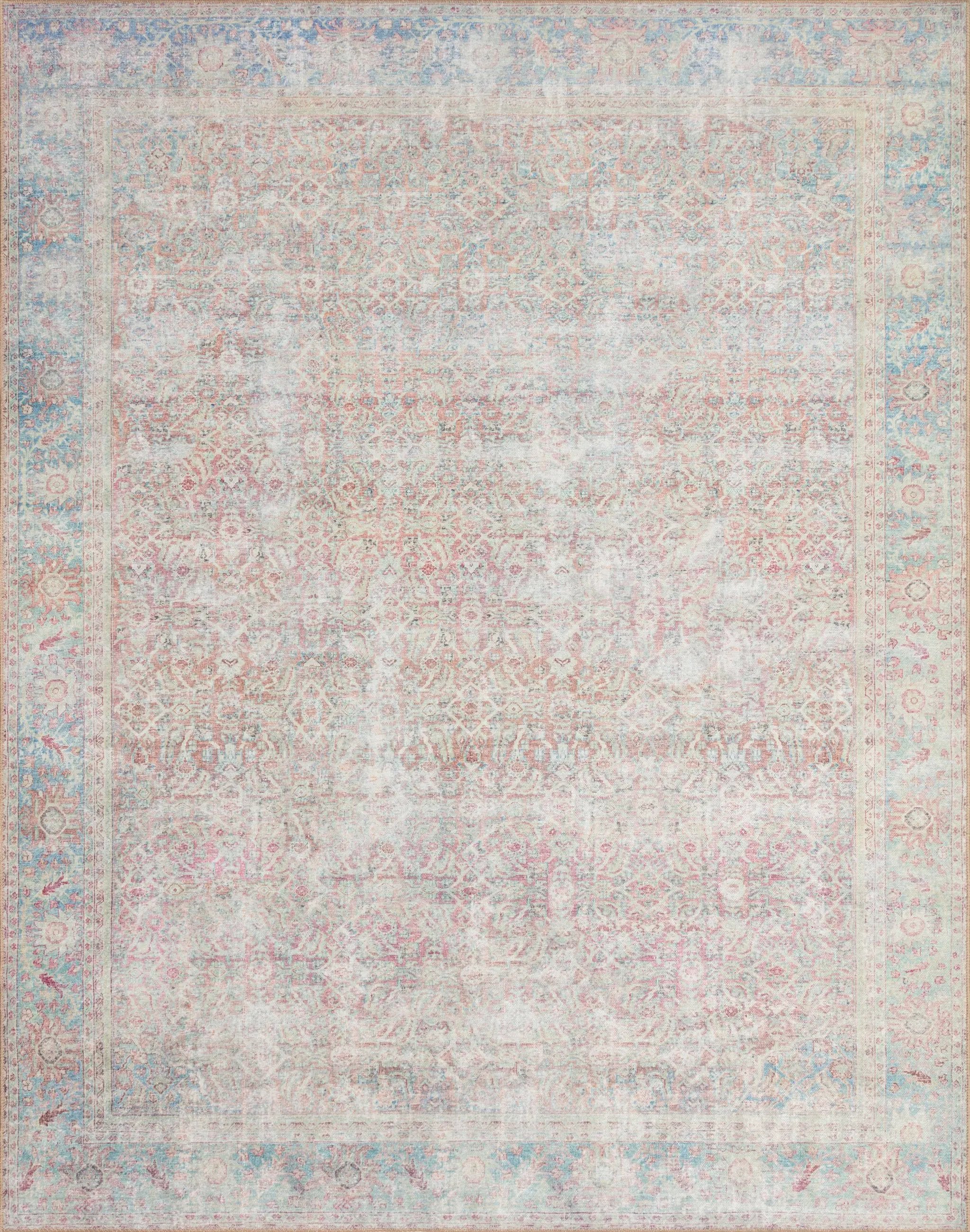 Wynter WYN-04 Red / Teal Area Rug by Loloi