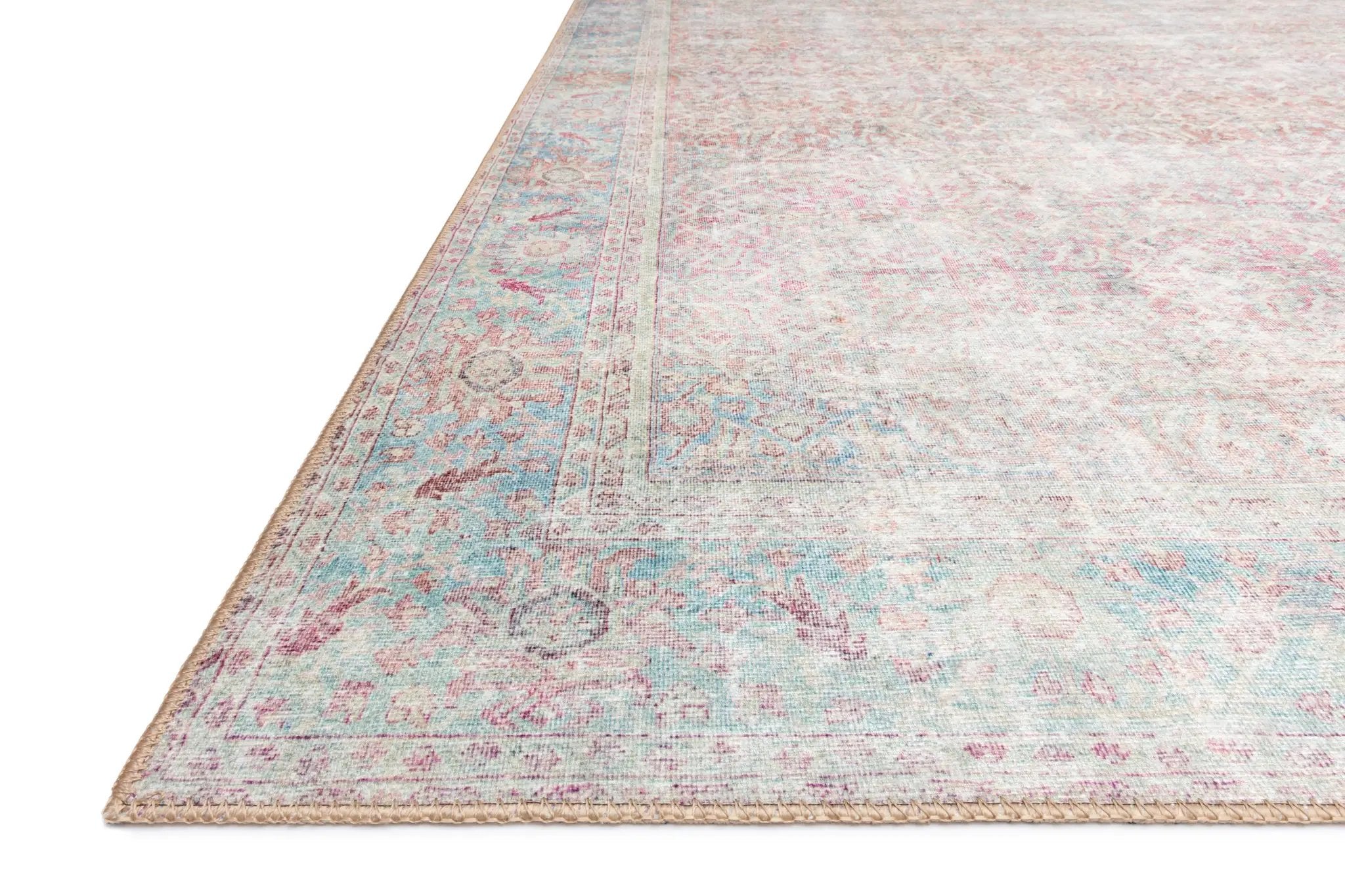 Wynter WYN-04 Red / Teal Area Rug by Loloi