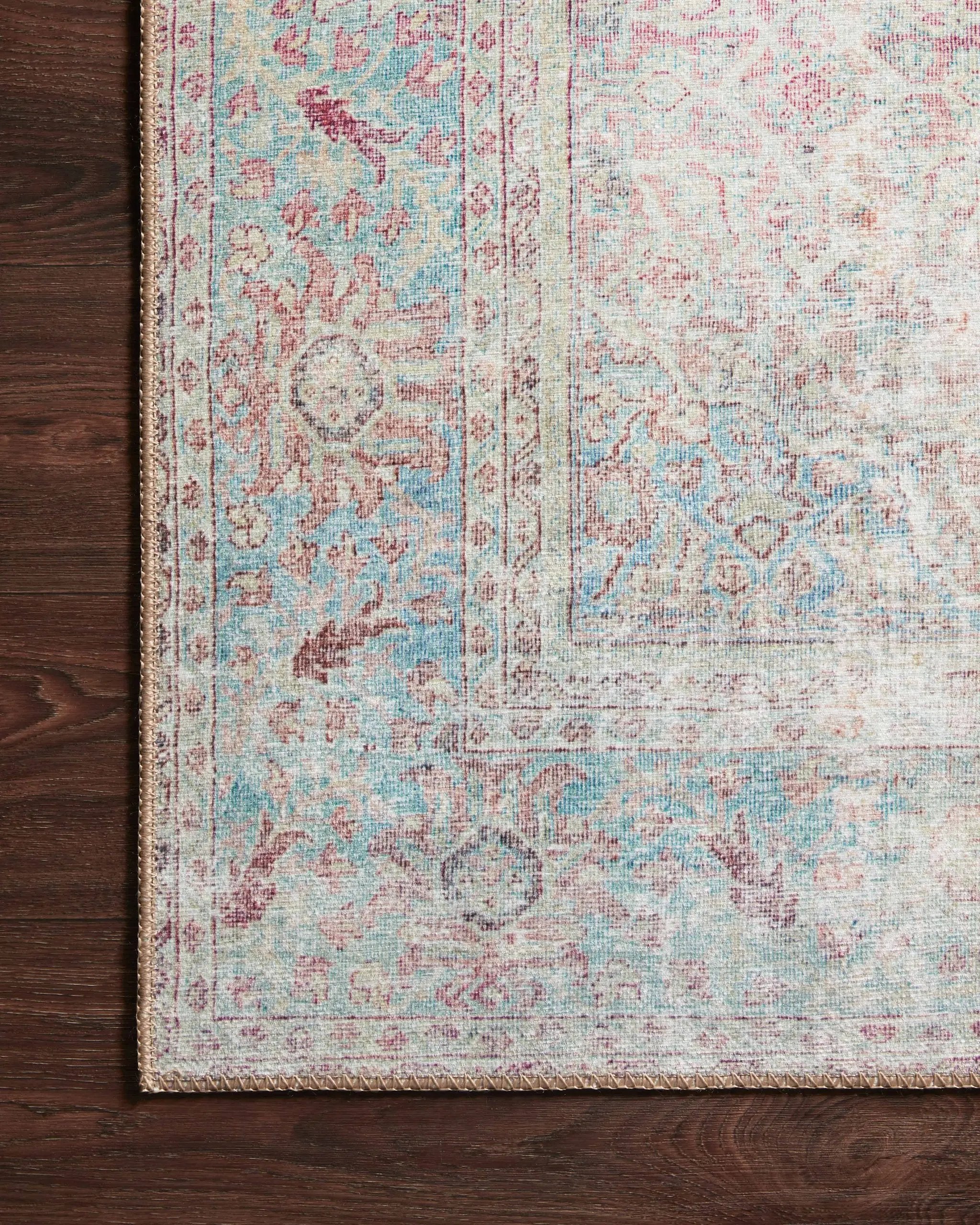 Wynter WYN-04 Red / Teal Area Rug by Loloi
