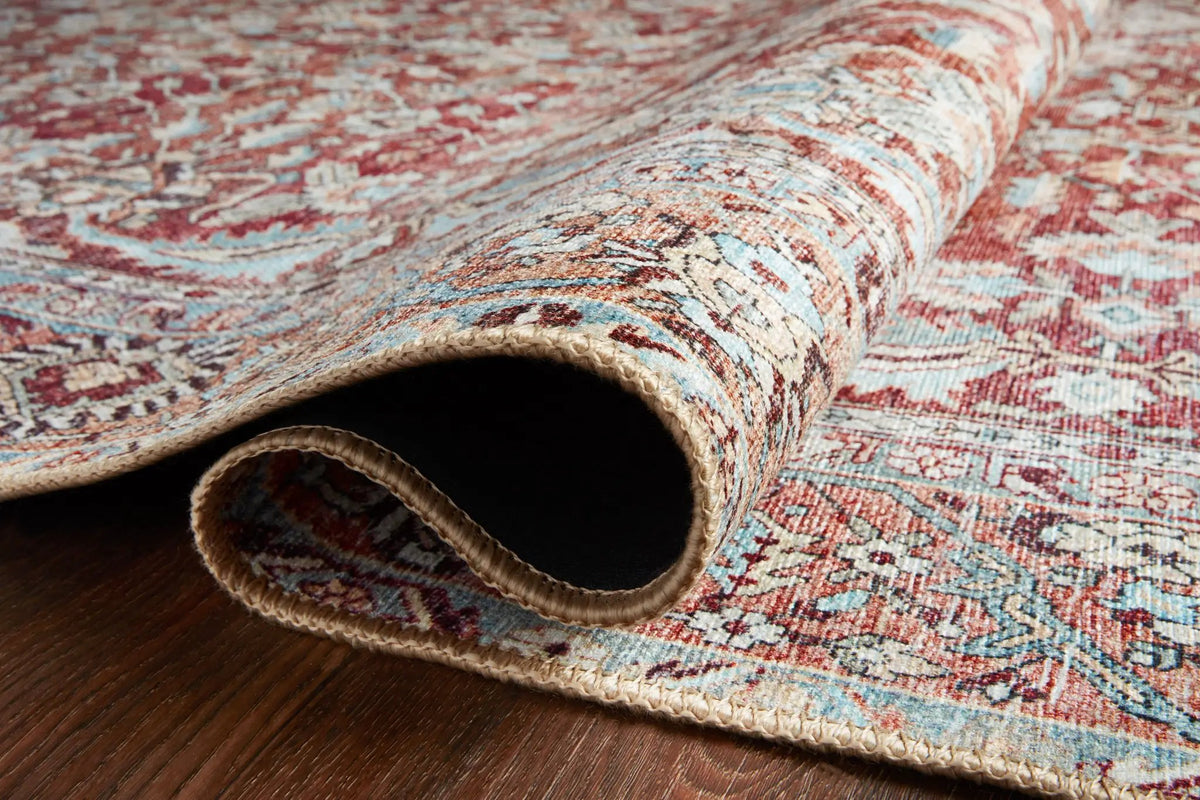 Wynter WYN-05 Tomato / Teal Area Rug by Loloi