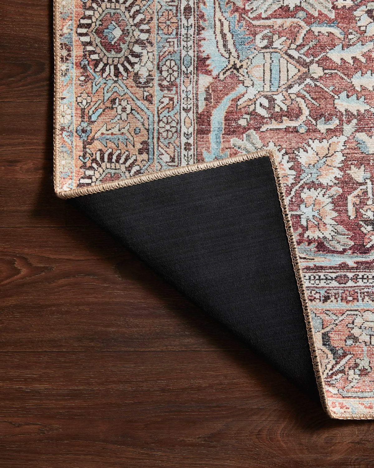 Wynter WYN-05 Tomato / Teal Area Rug by Loloi