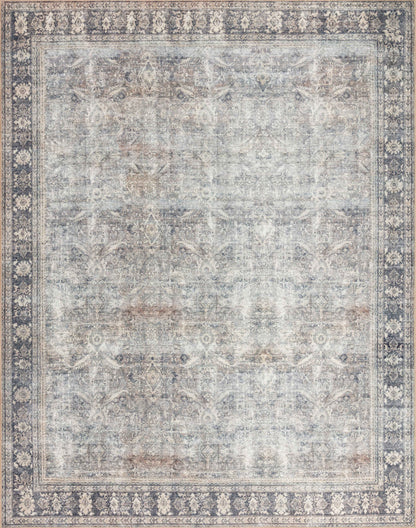Layered in elegant grey and deep charcoal hues, the Wynter WYN-07 Grey / Charcoal Area Rug is a power-loomed 100% polyester area rug perfect for any setting