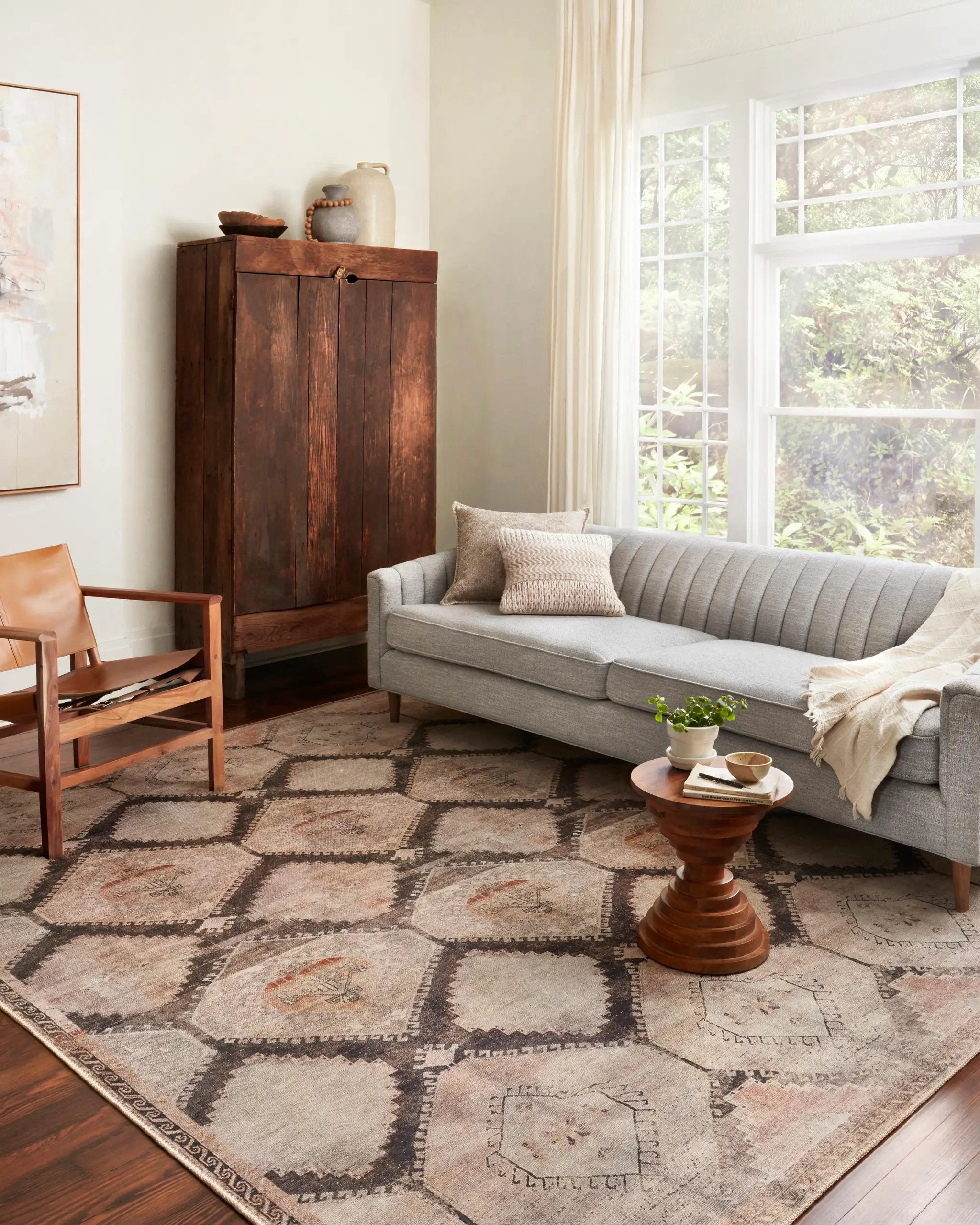 Wynter WYN-08 Graphite / Blush Area Rug by Loloi