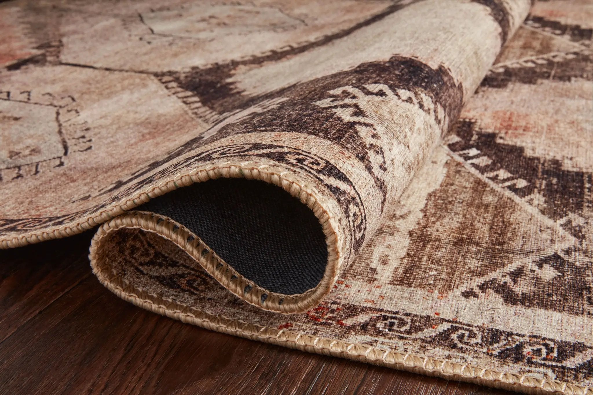Wynter WYN-08 Graphite / Blush Area Rug by Loloi