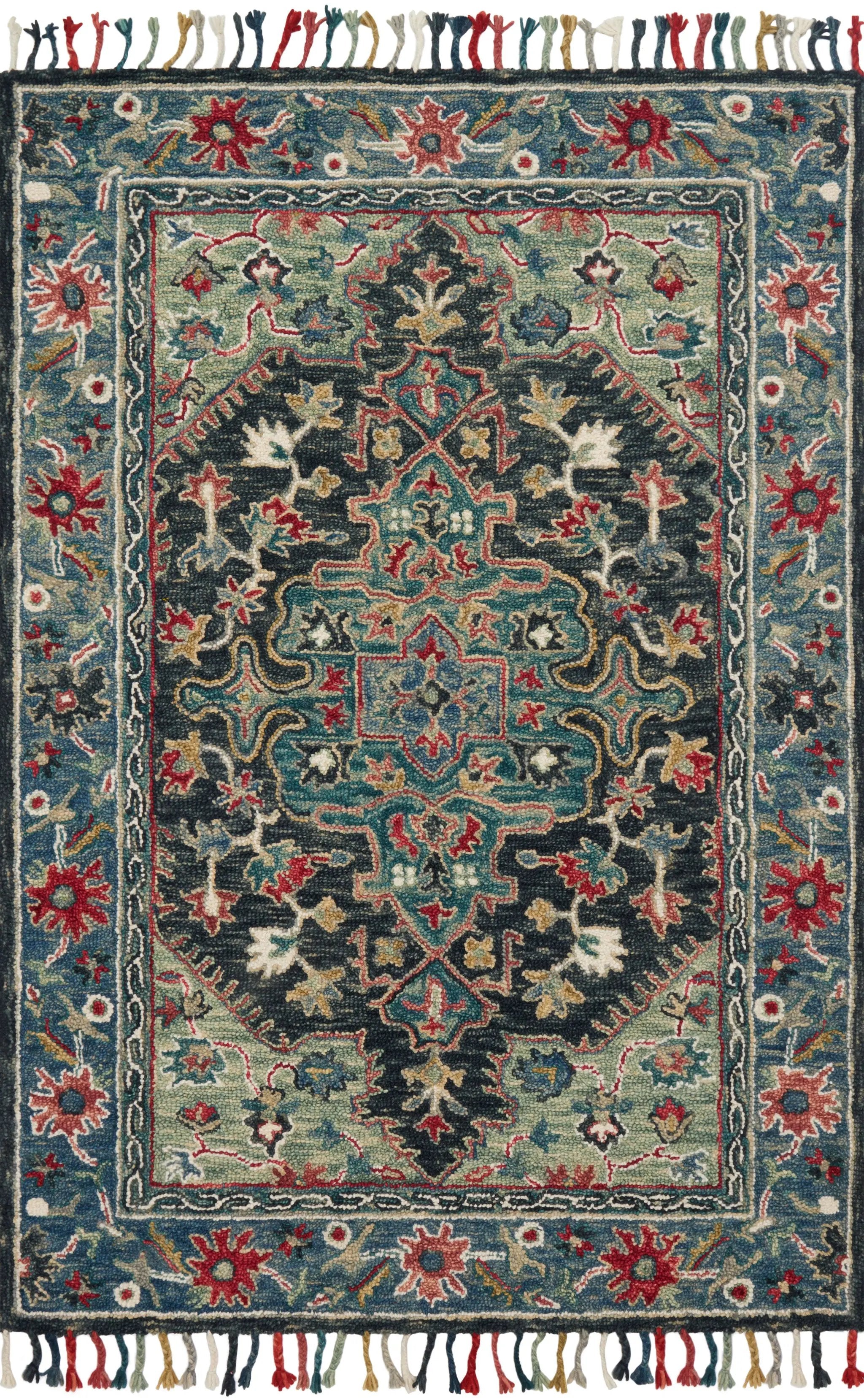 Zharah ZR-05 Navy / Blue Area Rug by Loloi