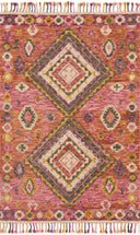 Designed in lively fiesta hues, the Zharah ZR-07 Fiesta Area Rug is a hooked 100% wool area rug that stands out