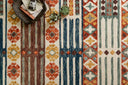 The Zharah ZR-08 Santa Fe Spice Area Rug combines santa fe spice tones with a hooked 100% wool area rug for effortless elegance