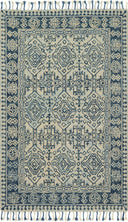 A hooked 100% wool area rug with soft misty and calming blue tones, the Zharah ZR-09 Mist / Blue Area Rug adds character to any room