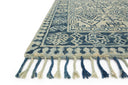 A hooked 100% wool area rug with soft misty and calming blue tones, the Zharah ZR-09 Mist / Blue Area Rug adds character to any room