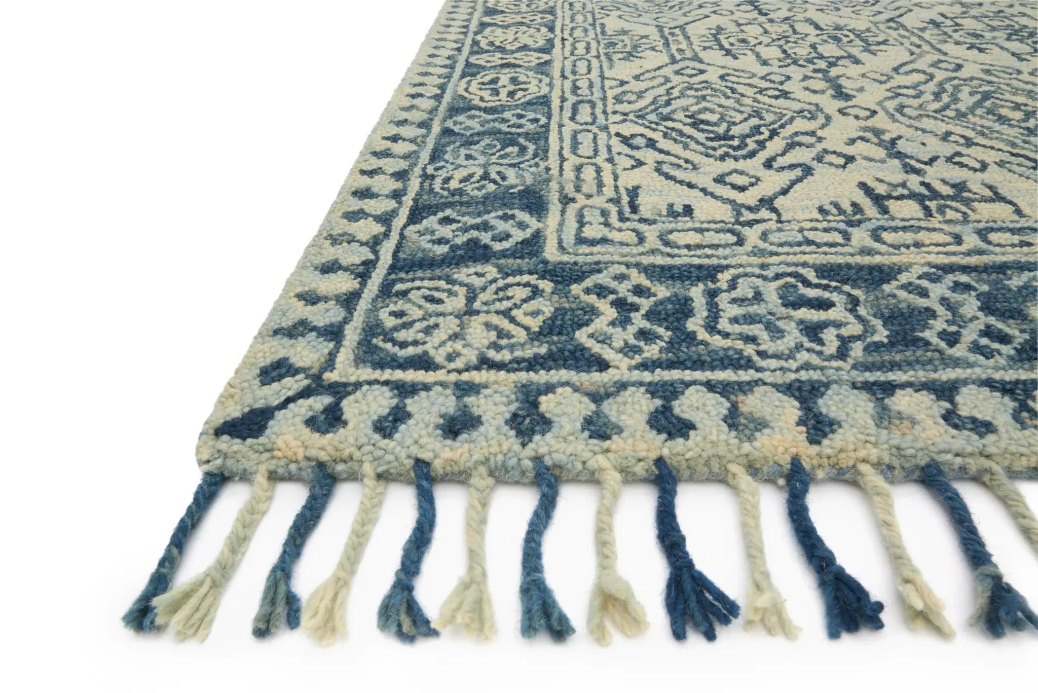 Zharah ZR-09 Mist / Blue Area Rug by Loloi