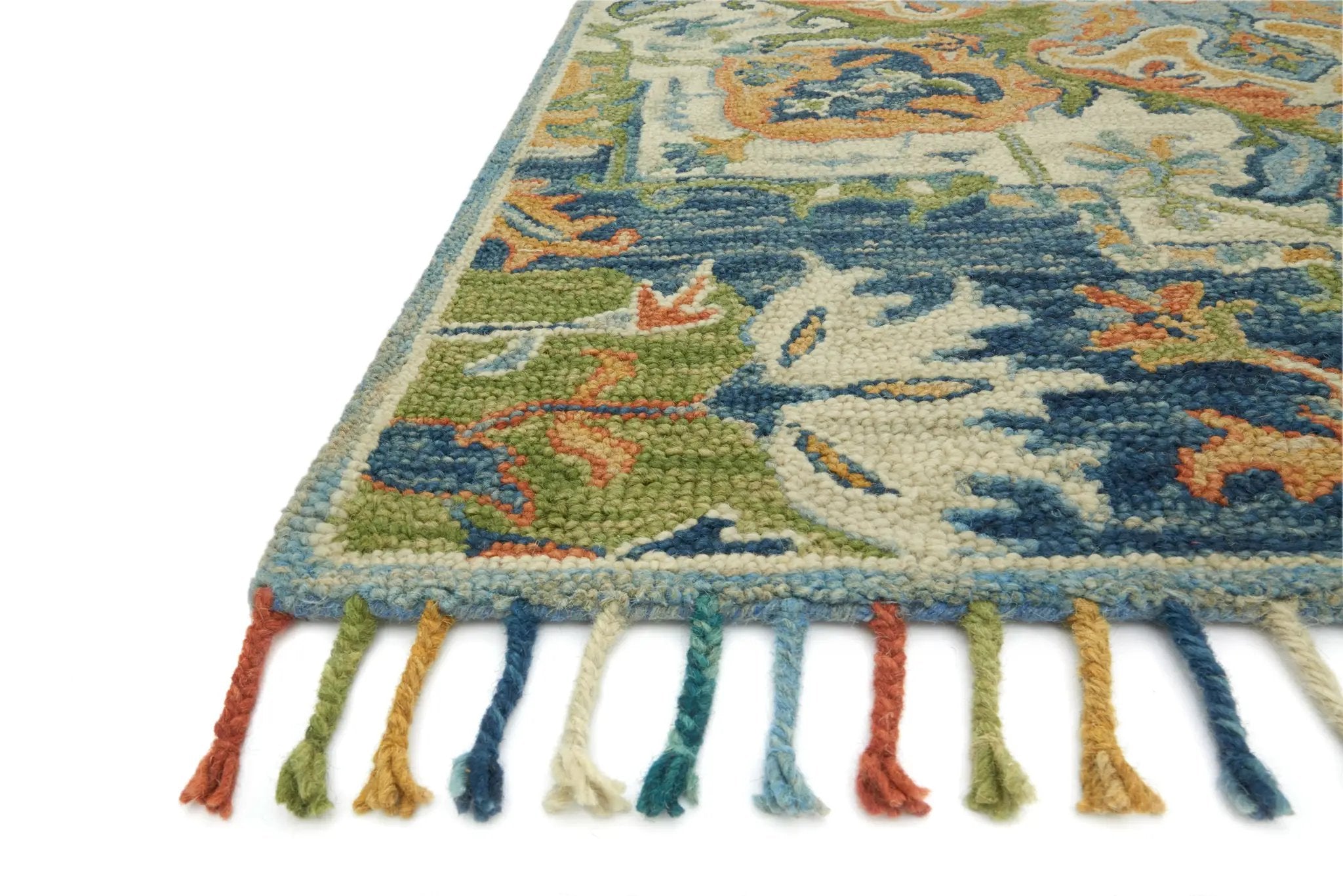 Zharah ZR-11 Blue / Multi Area Rug by Loloi