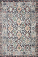 Finished in elegant grey and vibrant multi-toned tones, the Zion ZIO-01 Grey / Multi Area Rug is a power-loomed 100% polyester area rug for modern living
