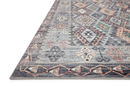 Finished in elegant grey and vibrant multi-toned tones, the Zion ZIO-01 Grey / Multi Area Rug is a power-loomed 100% polyester area rug for modern living