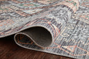 Finished in elegant grey and vibrant multi-toned tones, the Zion ZIO-01 Grey / Multi Area Rug is a power-loomed 100% polyester area rug for modern living