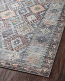 Finished in elegant grey and vibrant multi-toned tones, the Zion ZIO-01 Grey / Multi Area Rug is a power-loomed 100% polyester area rug for modern living