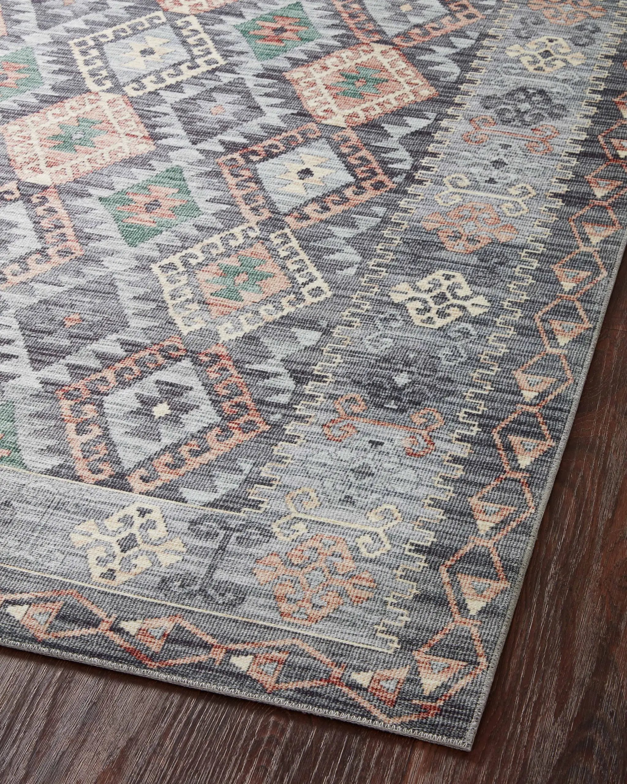 Zion ZIO-01 Grey / Multi Area Rug by Loloi