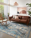 A power-loomed 100% polyester area rug in serene ocean and radiant gold hues, the Zion ZIO-02 Ocean / Gold Area Rug is a standout in any décor