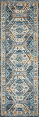 A power-loomed 100% polyester area rug in serene ocean and radiant gold hues, the Zion ZIO-02 Ocean / Gold Area Rug is a standout in any décor