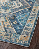 A power-loomed 100% polyester area rug in serene ocean and radiant gold hues, the Zion ZIO-02 Ocean / Gold Area Rug is a standout in any décor