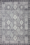 The Zion ZIO-03 Charcoal / Slate Area Rug highlights deep charcoal and cool slate tones in a beautifully made power-loomed 100% polyester area rug