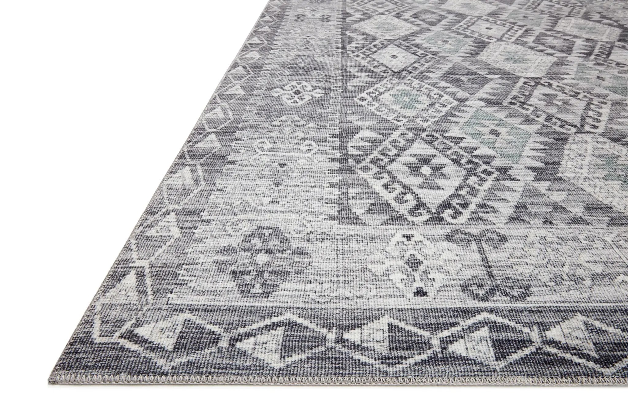 Zion ZIO-03 Charcoal / Slate Area Rug by Loloi