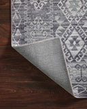 The Zion ZIO-03 Charcoal / Slate Area Rug highlights deep charcoal and cool slate tones in a beautifully made power-loomed 100% polyester area rug