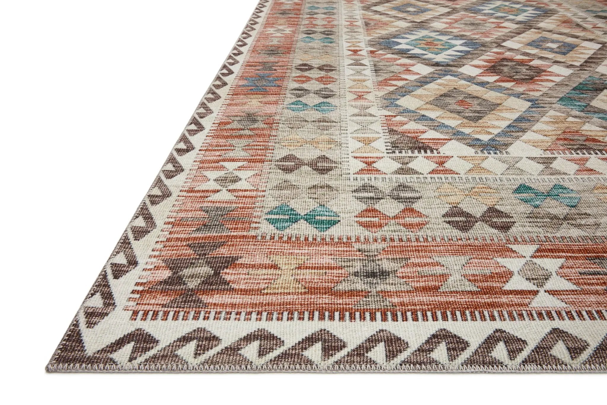 Zion ZIO-04 Ivory / Multi Area Rug by Loloi