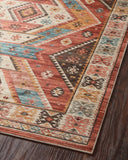 The Zion ZIO-05 Red / Multi Area Rug transforms any space with bold red and vibrant multi-toned tones in a power-loomed 100% polyester area rug