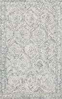 The Ziva ZV-03 Bluestone Area Rug showcases bluestone tones in a hand-tufted 100% wool area rug with contemporary and linear style