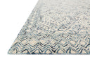 The Ziva ZV-03 Bluestone Area Rug showcases bluestone tones in a hand-tufted 100% wool area rug with contemporary and linear style