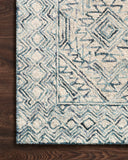 The Ziva ZV-03 Bluestone Area Rug showcases bluestone tones in a hand-tufted 100% wool area rug with contemporary and linear style