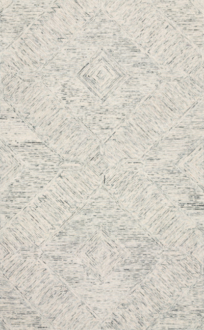 A hand-tufted 100% wool area rug with contemporary and linear flair in breezy sky-blue tones, the Ziva ZV-05 Sky Area Rug anchors any room