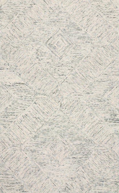 A hand-tufted 100% wool area rug with contemporary and linear flair in breezy sky-blue tones, the Ziva ZV-05 Sky Area Rug anchors any room