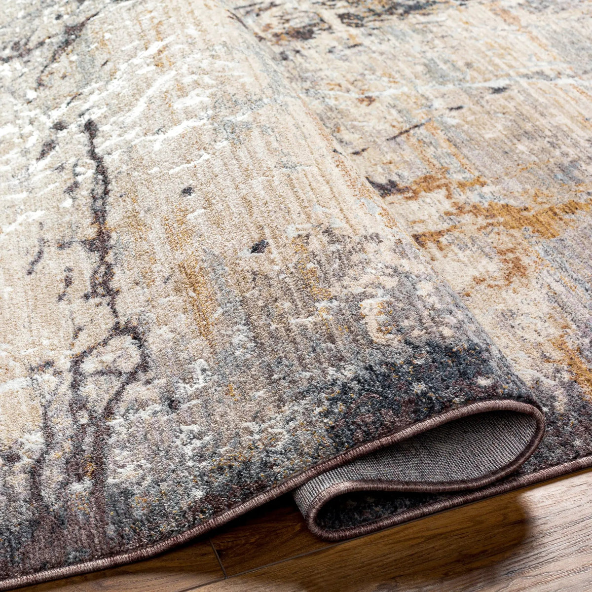 Aida AAD-2302 Beige Area Rug by LIVABLISS