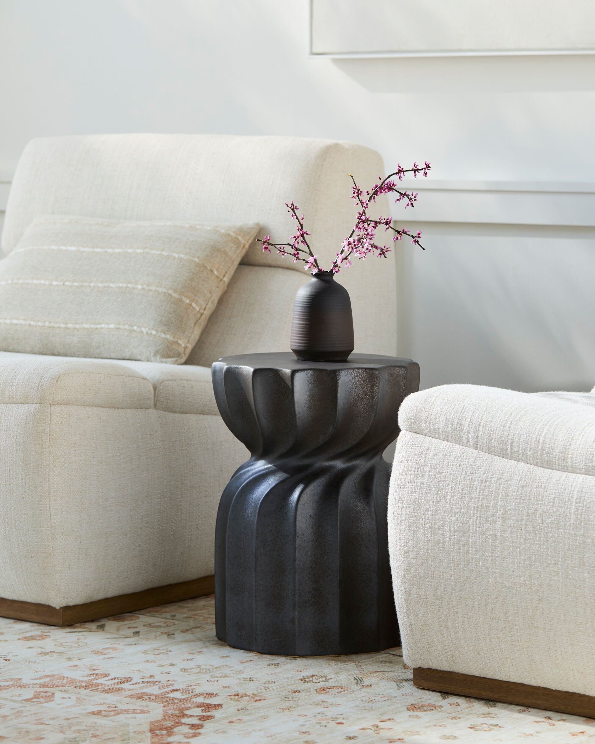 Surya Alexia AAX-005 Furniture Garden Stool by LIVABLISS