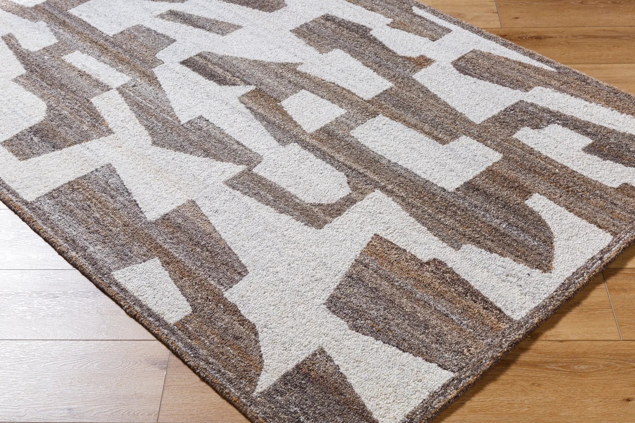 Andes AED-2301 Brown Area Rug by LIVABLISS