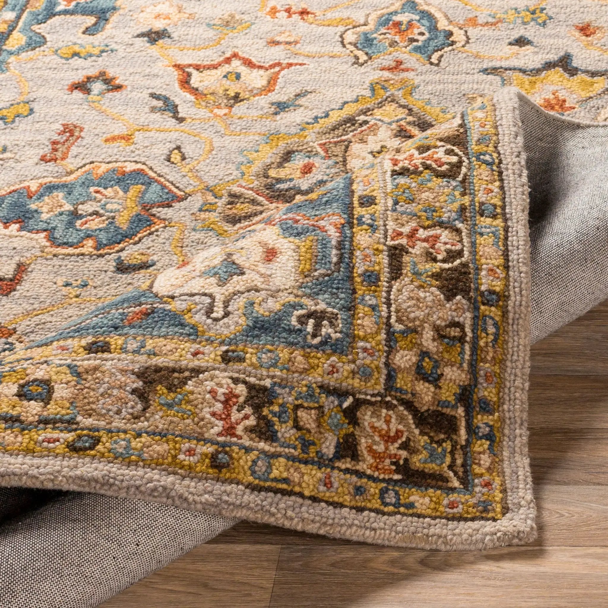 Artemis AES-2301 Deep-Teal Area Rug by LIVABLISS