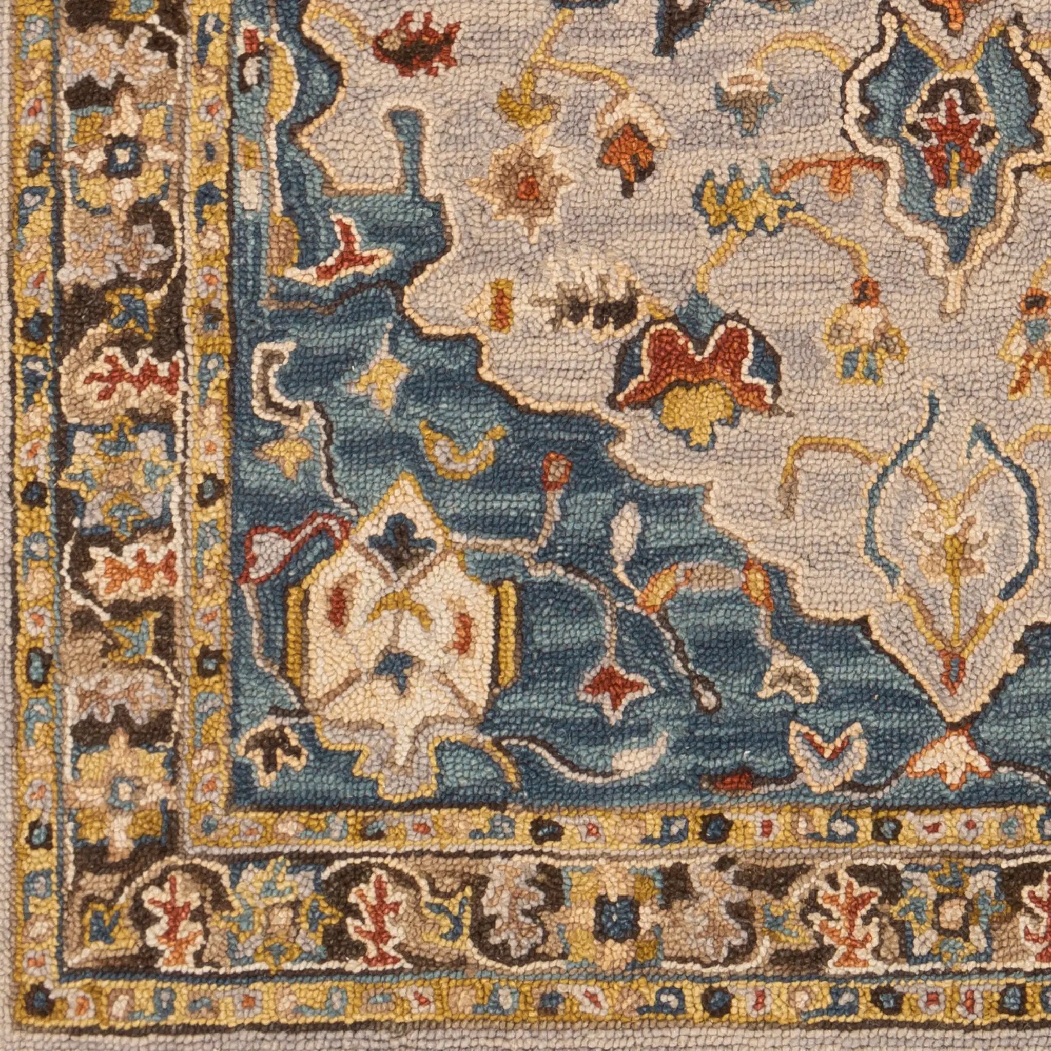 Artemis AES-2301 Deep-Teal Area Rug by LIVABLISS