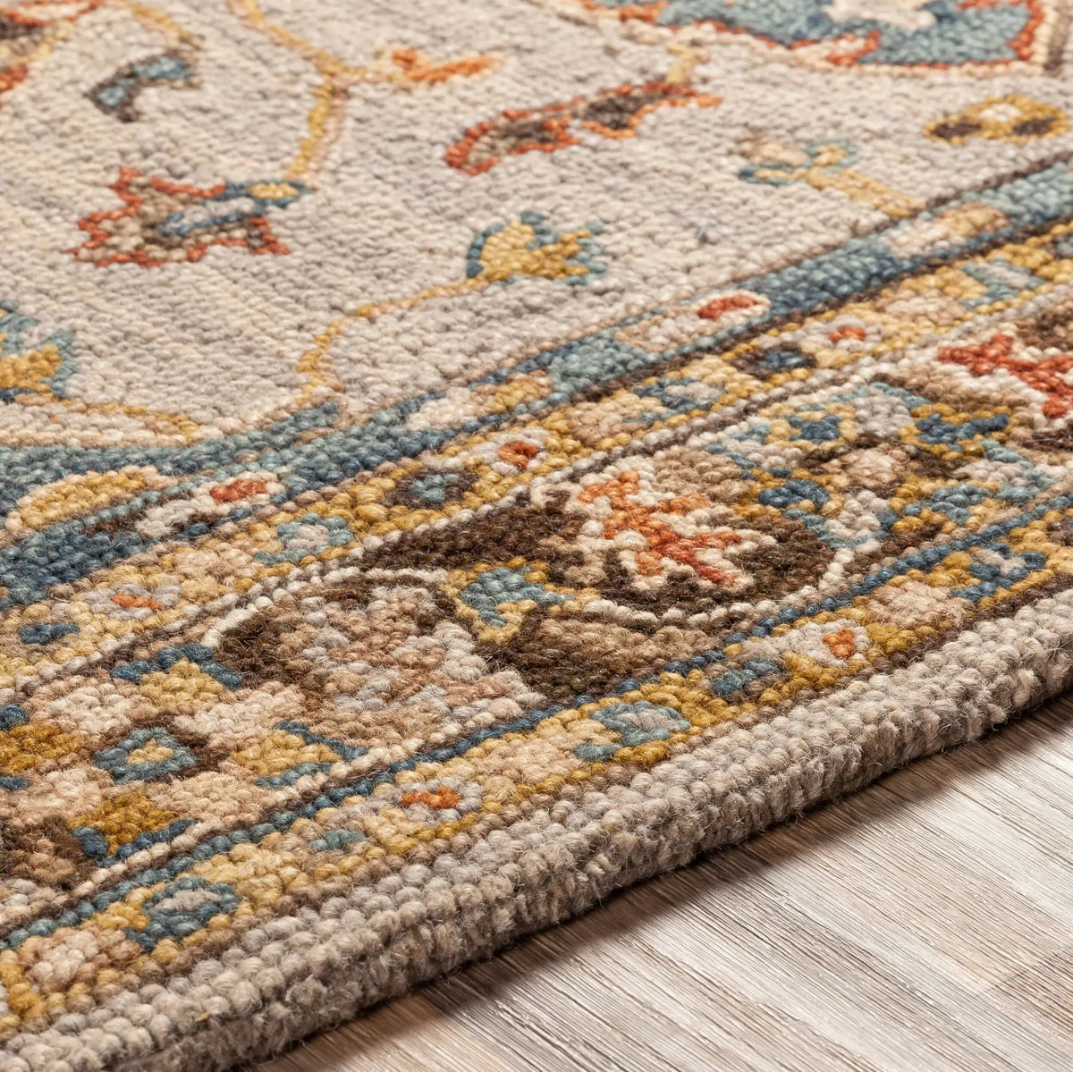 Artemis AES-2301 Deep-Teal Area Rug by LIVABLISS