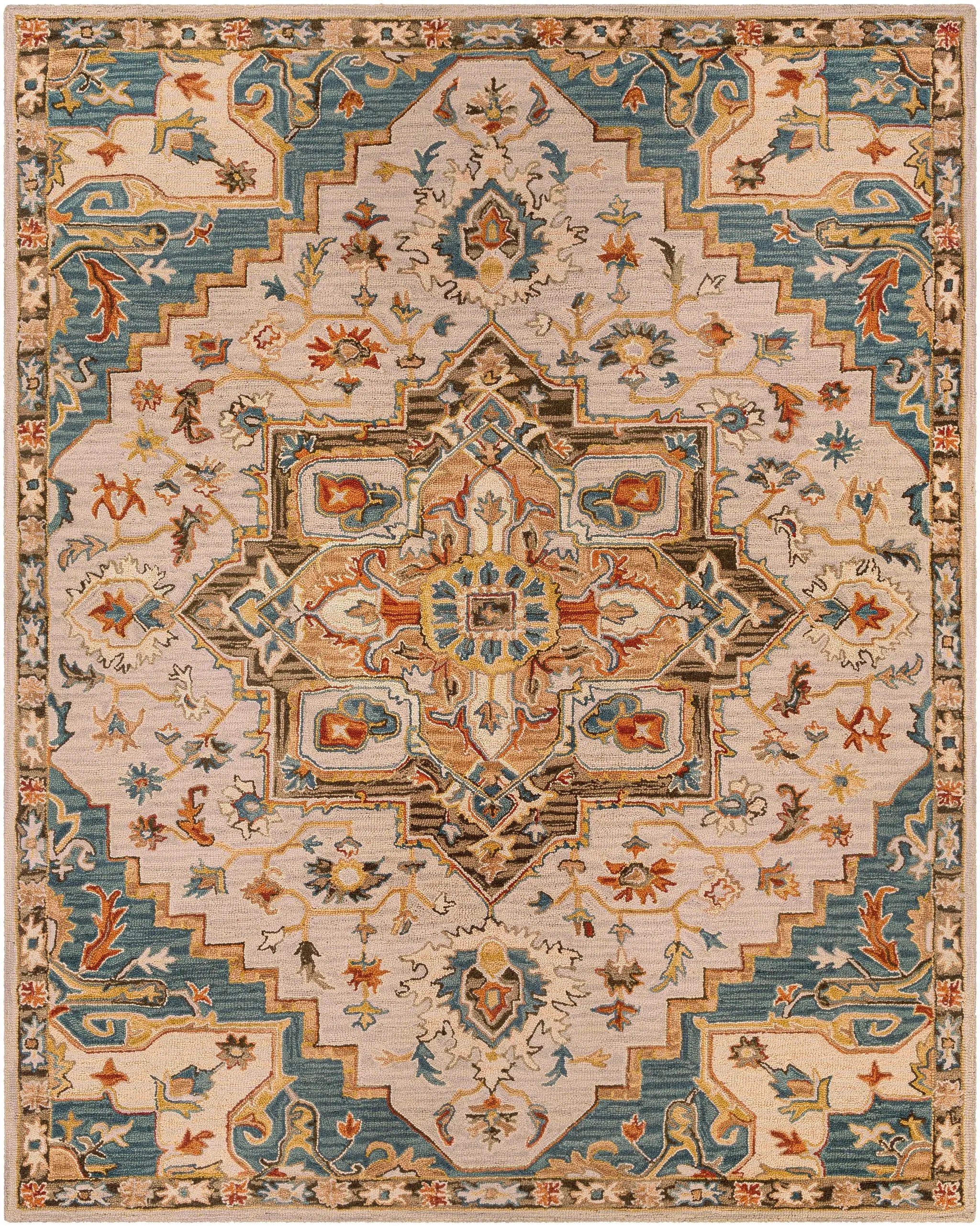 Artemis AES-2311 Rust Area Rug by LIVABLISS