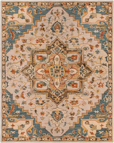 Artemis AES-2311 Rust Area Rug by LIVABLISS