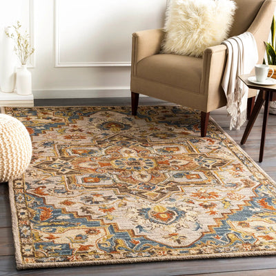 Artemis AES-2311 Rust Area Rug by LIVABLISS